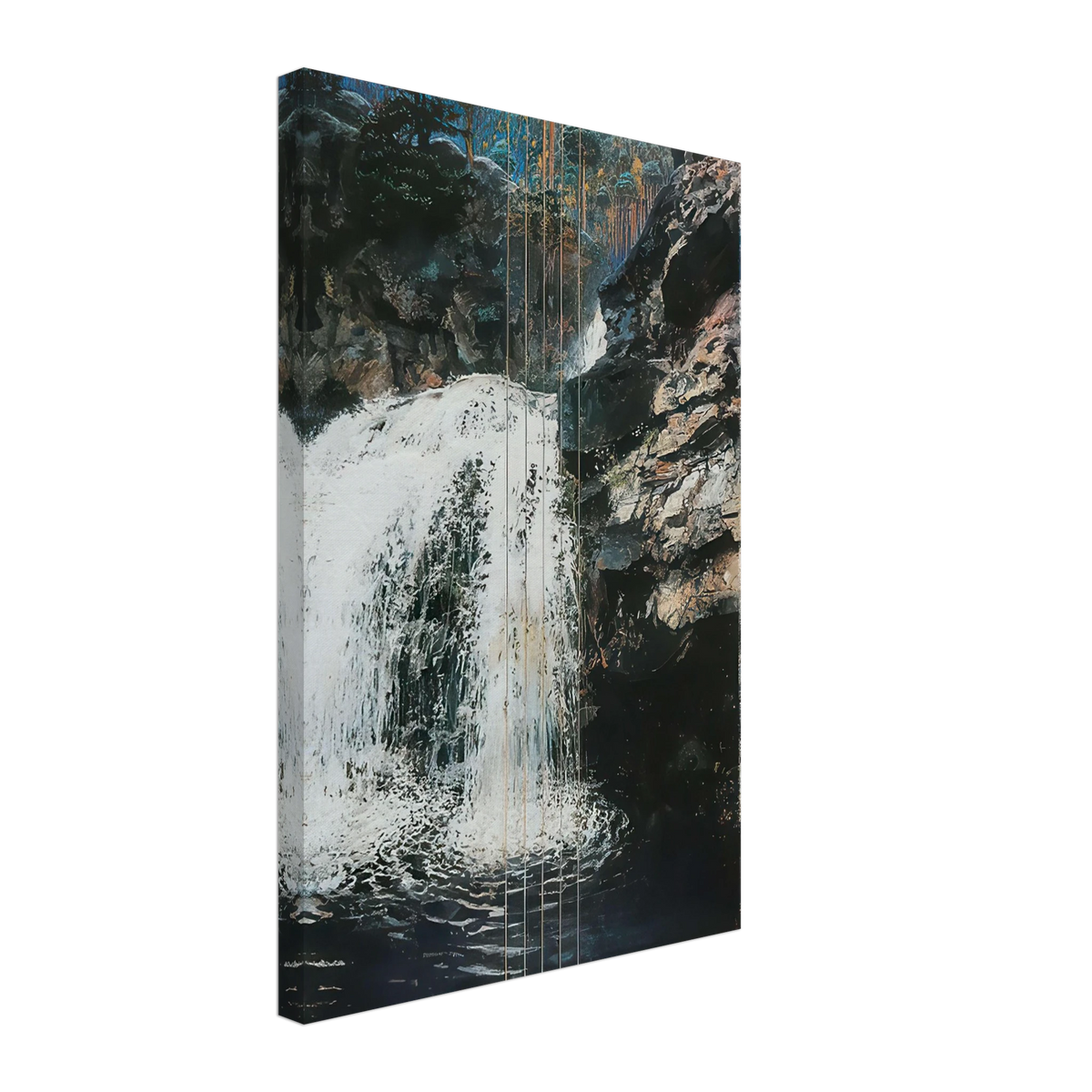 Mäntykoski Waterfall by Akseli Gallen-Kallela, canvas