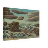 Marine by Andre Bauchant, canvas, view 2