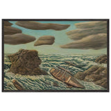 Marine by Andre Bauchant, framed poster