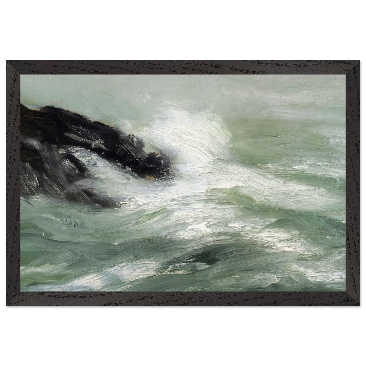 Marine - Storm Sea by Robert Henri, framed poster, view 2