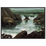 Marine with Rocks by Robert Henri, framed poster, view 3