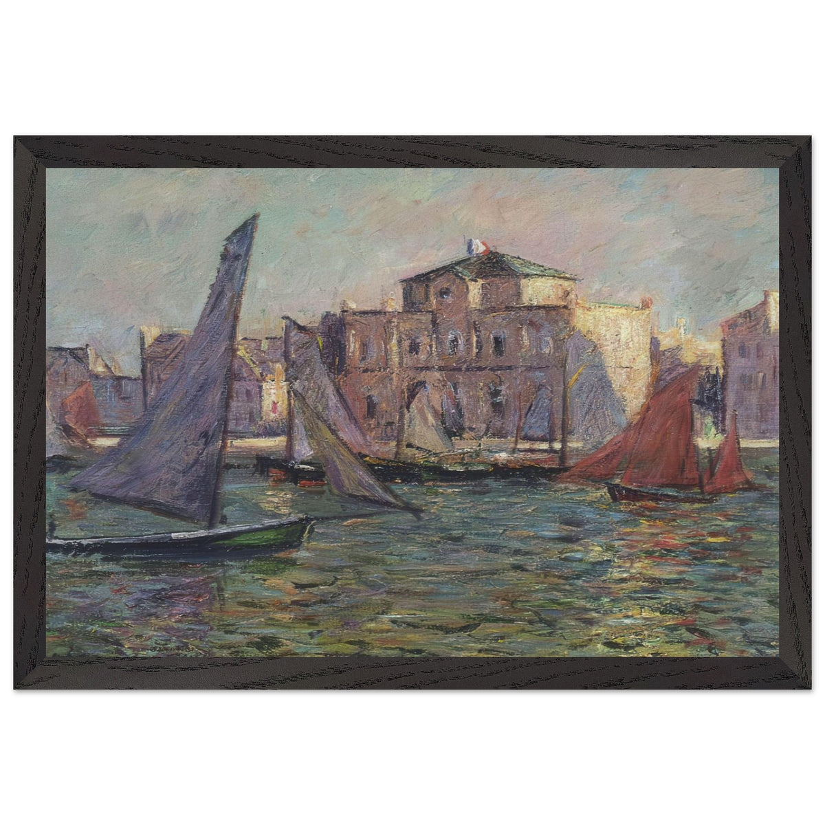 Martigues by Gustave Loiseau, framed poster, view 2
