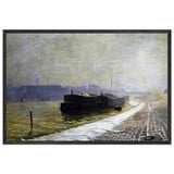 Matin d'Hiver by Granville Redmond, framed poster