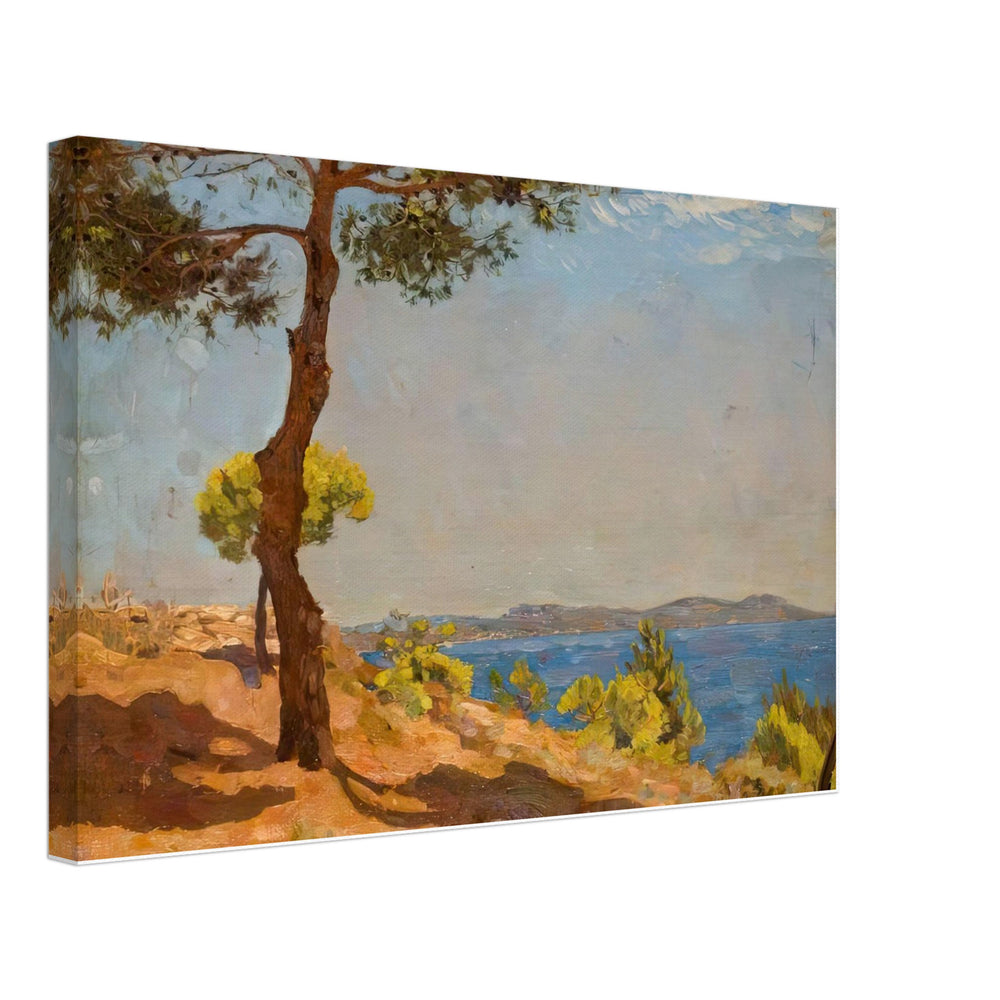Mediterranean Coastline by Algernon Talmage, canvas