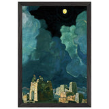 Mekheski, Moon People by Nicholas Roerich, framed poster, view 2