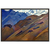 Milarepa Cave by Nicholas Roerich, framed poster