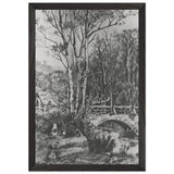 Mill near the forest creek by Konstantin Bogaevsky, framed poster, view 2