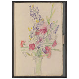 Mixed Bouquet with Bluebells, Carnations, and Gladiola by Florine Stettheimer, framed poster, view 3
