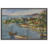 Monaco by Andre Bauchant, framed poster