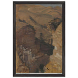 Monastery in the Ravine of Wady Kelt by George Washington Lambert, framed poster, view 2