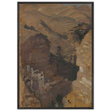 Monastery in the Ravine of Wady Kelt by George Washington Lambert, framed poster, view 3