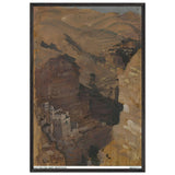 Monastery in the Ravine of Wady Kelt by George Washington Lambert, framed poster