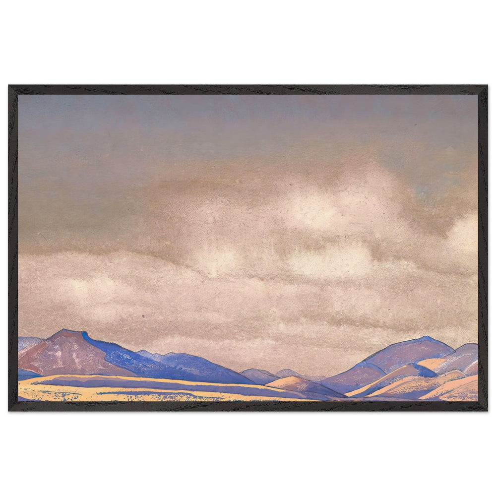 Mongolia. Chakhar Hills by Nicholas Roerich, framed poster