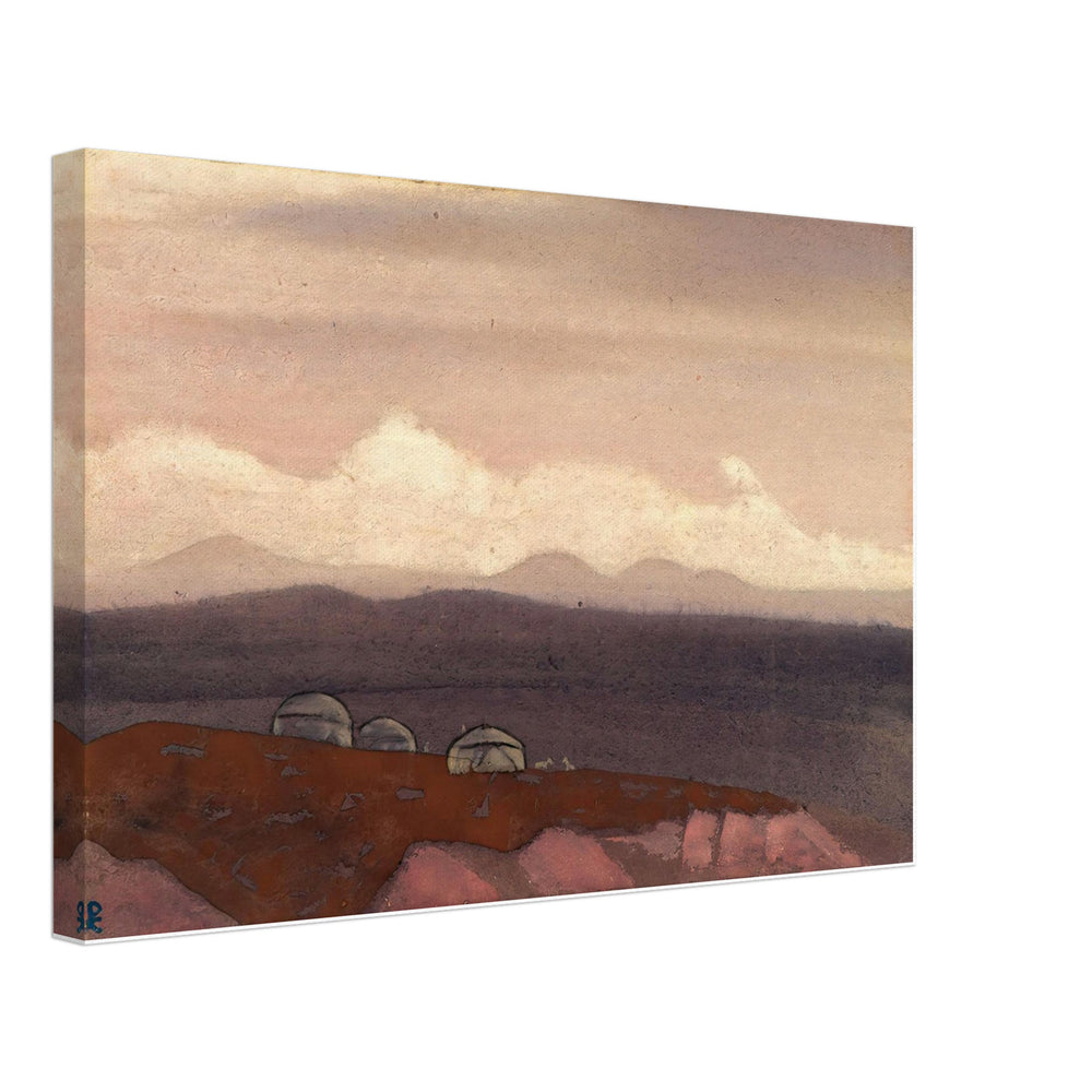 Mongolian Yurtas by Nicholas Roerich, canvas