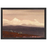 Mongolian Yurtas by Nicholas Roerich, framed poster, view 2