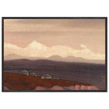 Mongolian Yurtas by Nicholas Roerich, framed poster, view 3