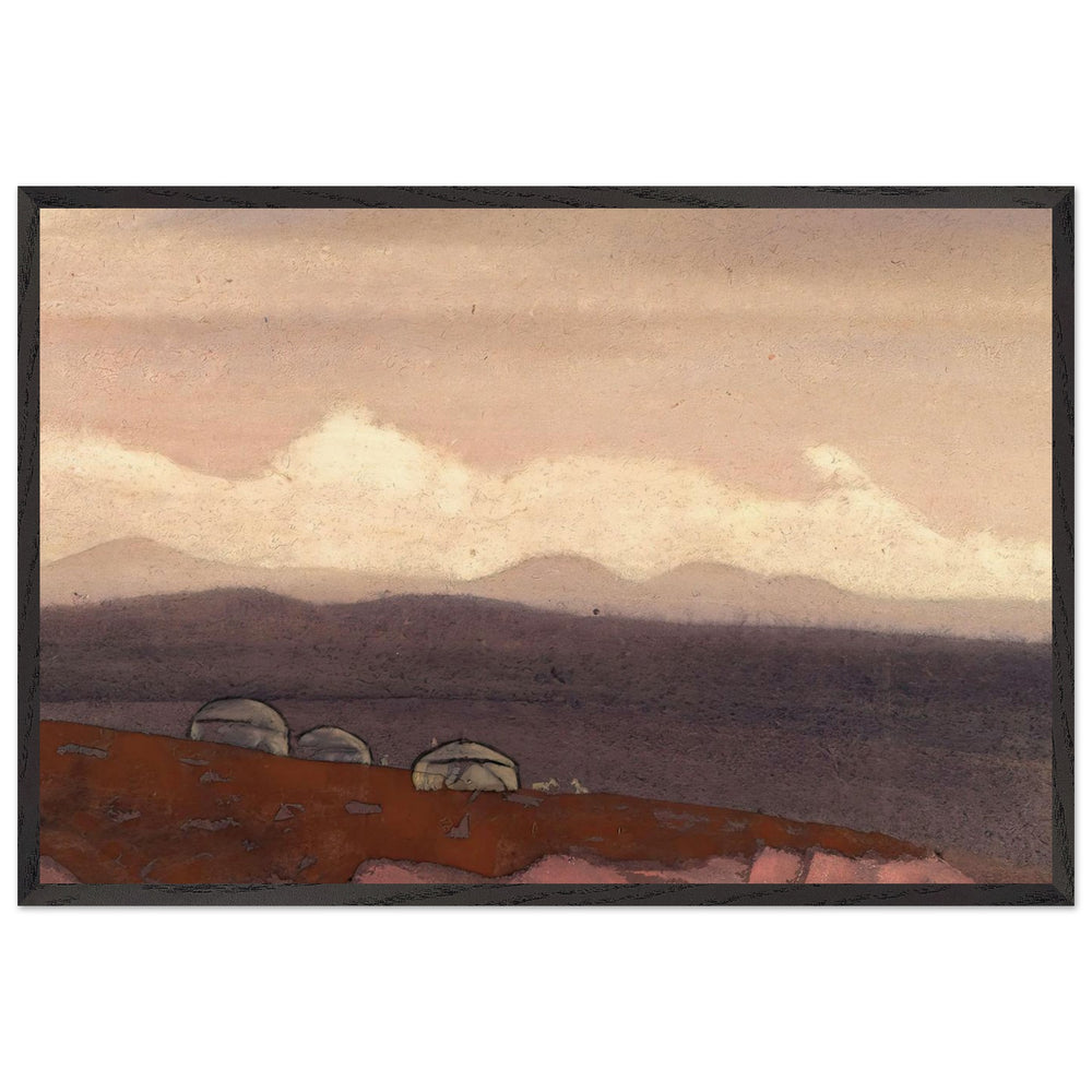 Mongolian Yurtas by Nicholas Roerich, framed poster