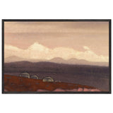 Mongolian Yurtas by Nicholas Roerich, framed poster