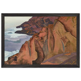Monhegan (Creating) by Nicholas Roerich, framed poster, view 2