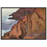 Monhegan (Creating) by Nicholas Roerich, framed poster, view 3