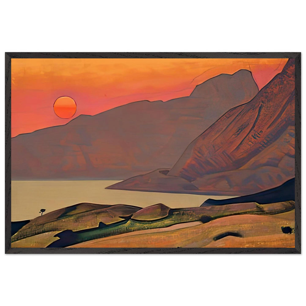 Monhegan by Nicholas Roerich, framed poster