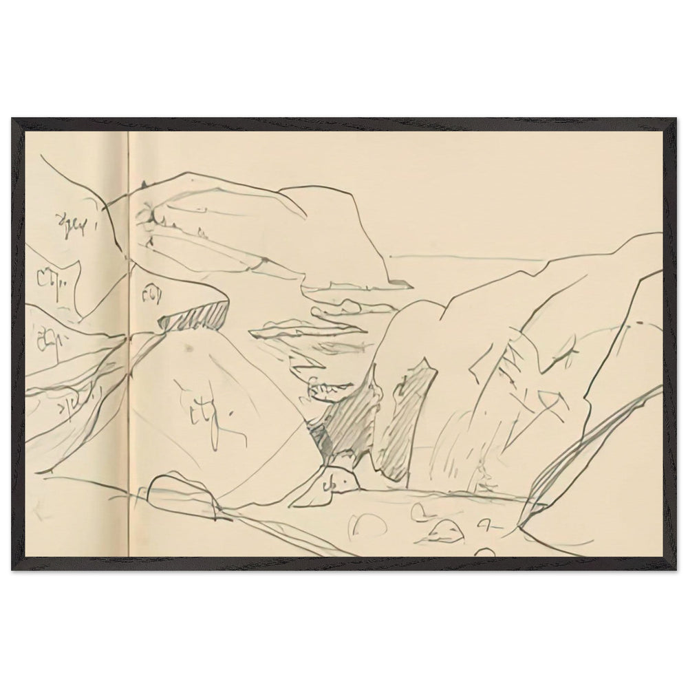Monhegan (Study) by Nicholas Roerich, framed poster
