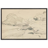 Monhegan (study) by Nicholas Roerich, framed poster