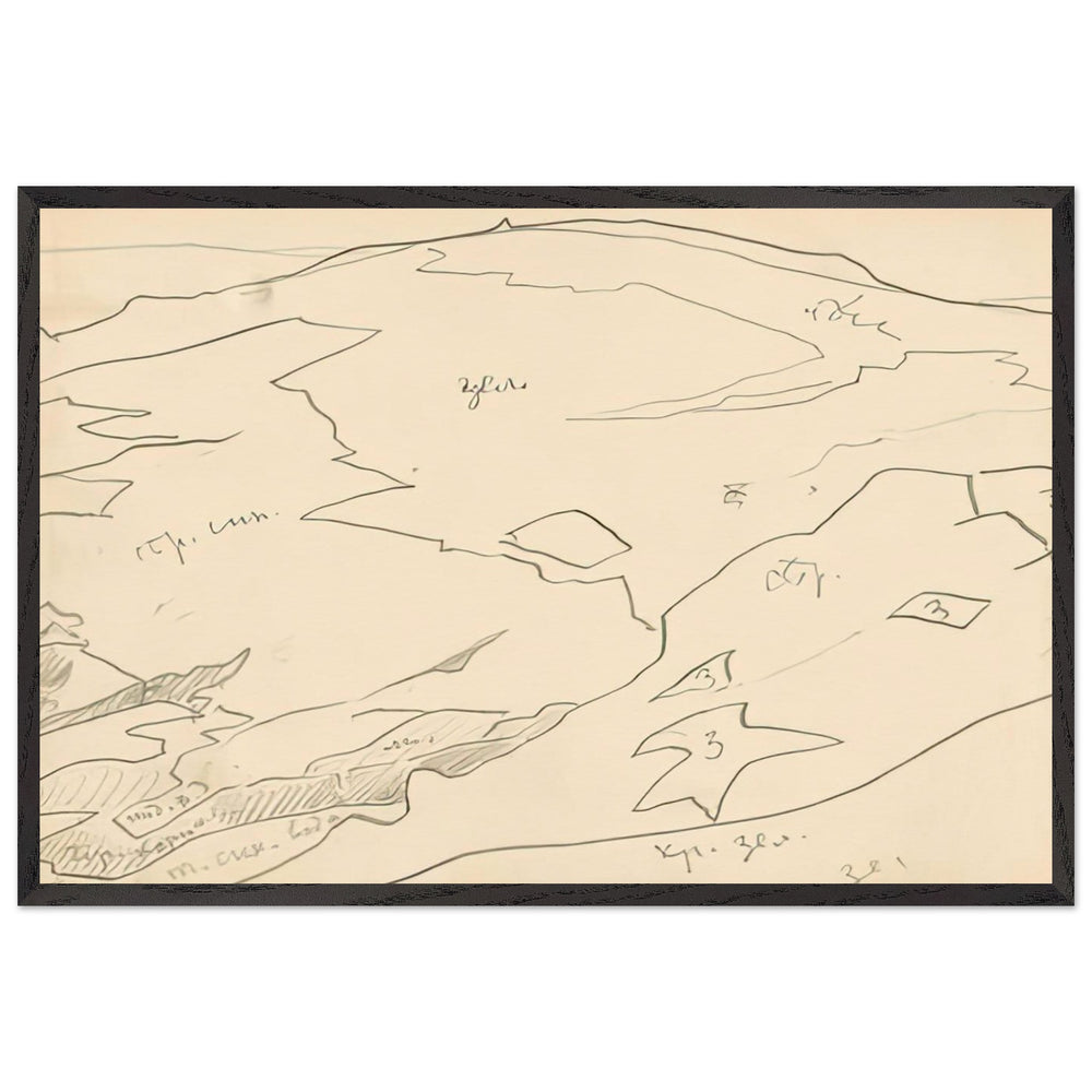 Monhegan (study) by Nicholas Roerich, framed poster