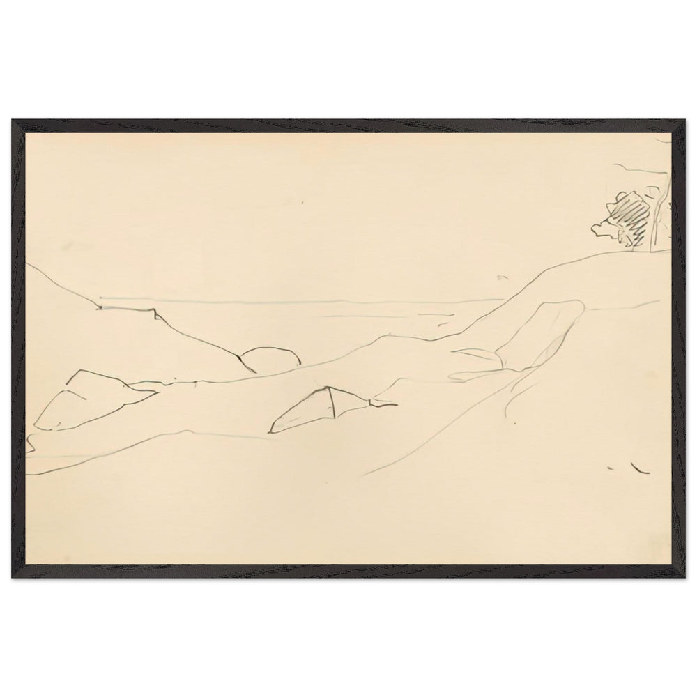 Monhegan (Study) by Nicholas Roerich, framed poster