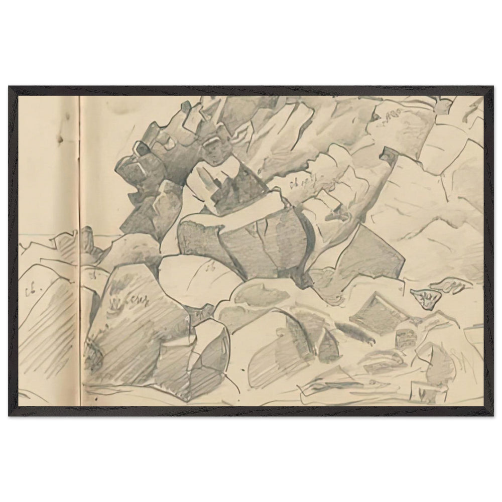 Monhegan (study) by Nicholas Roerich, framed poster