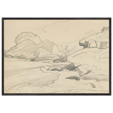 Monhegan (study) by Nicholas Roerich, framed poster, view 3