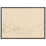 Monhegan (Study) by Nicholas Roerich, framed poster, view 3