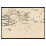 Monhegan (Study) by Nicholas Roerich, framed poster, view 3