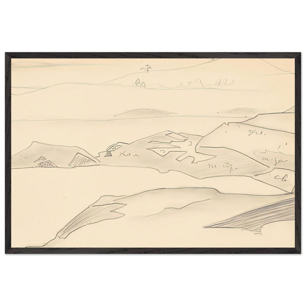 Monhegan (Study) by Nicholas Roerich, framed poster