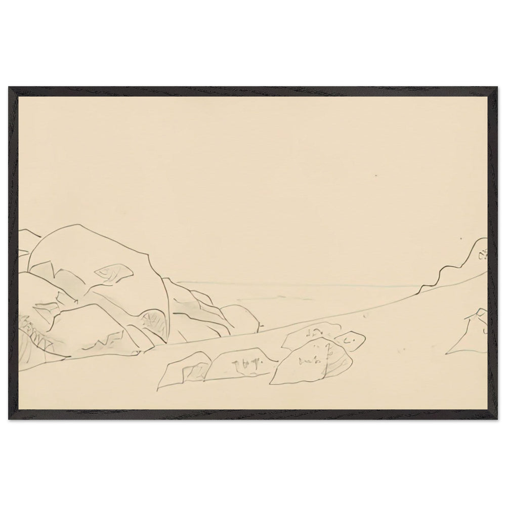 Monhegan (Study) by Nicholas Roerich, framed poster