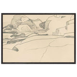 Monhegan (Study) by Nicholas Roerich, framed poster