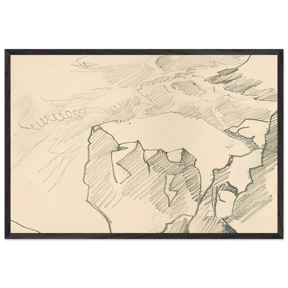 Monhegan (Study) by Nicholas Roerich, framed poster
