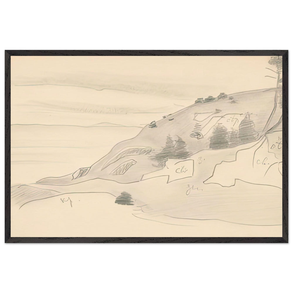 Monhegan (Study) by Nicholas Roerich, framed poster