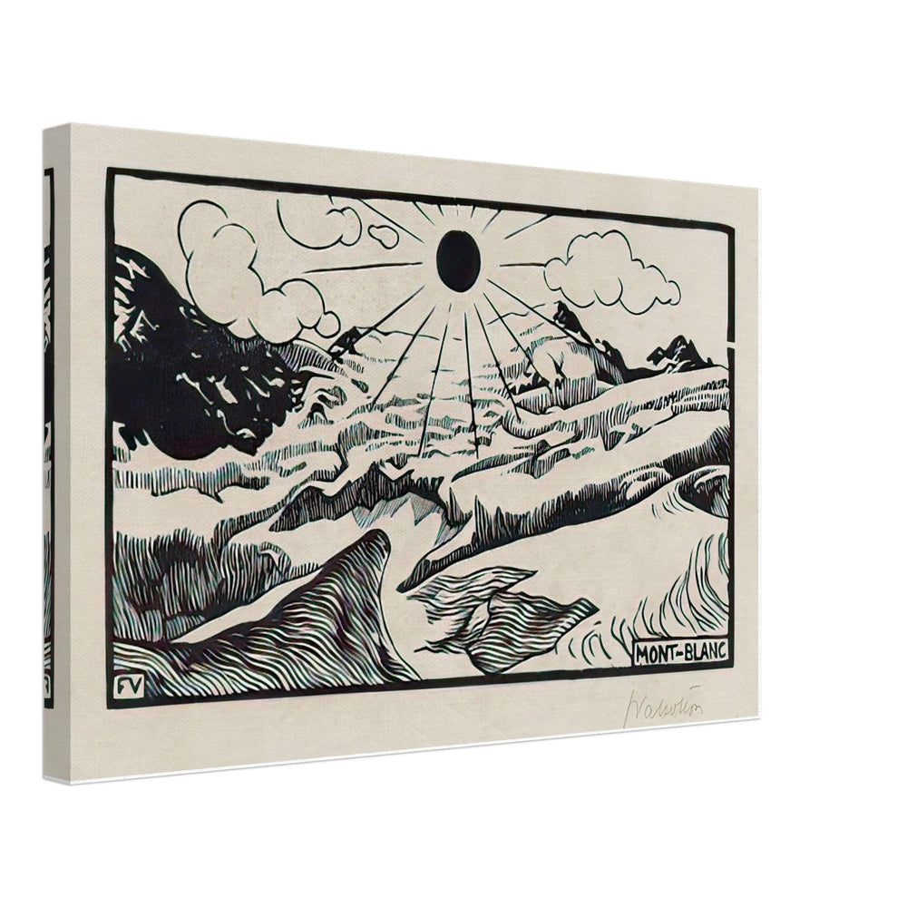 Mont Blanc by Felix Vallotton, canvas