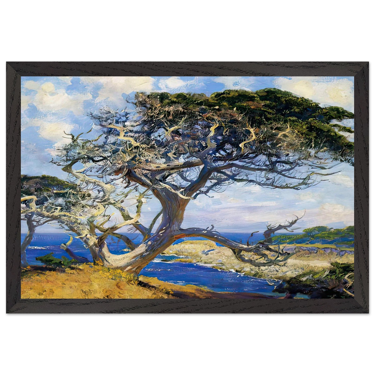 Monterey Cypress by Guy Rose, framed poster, view 2