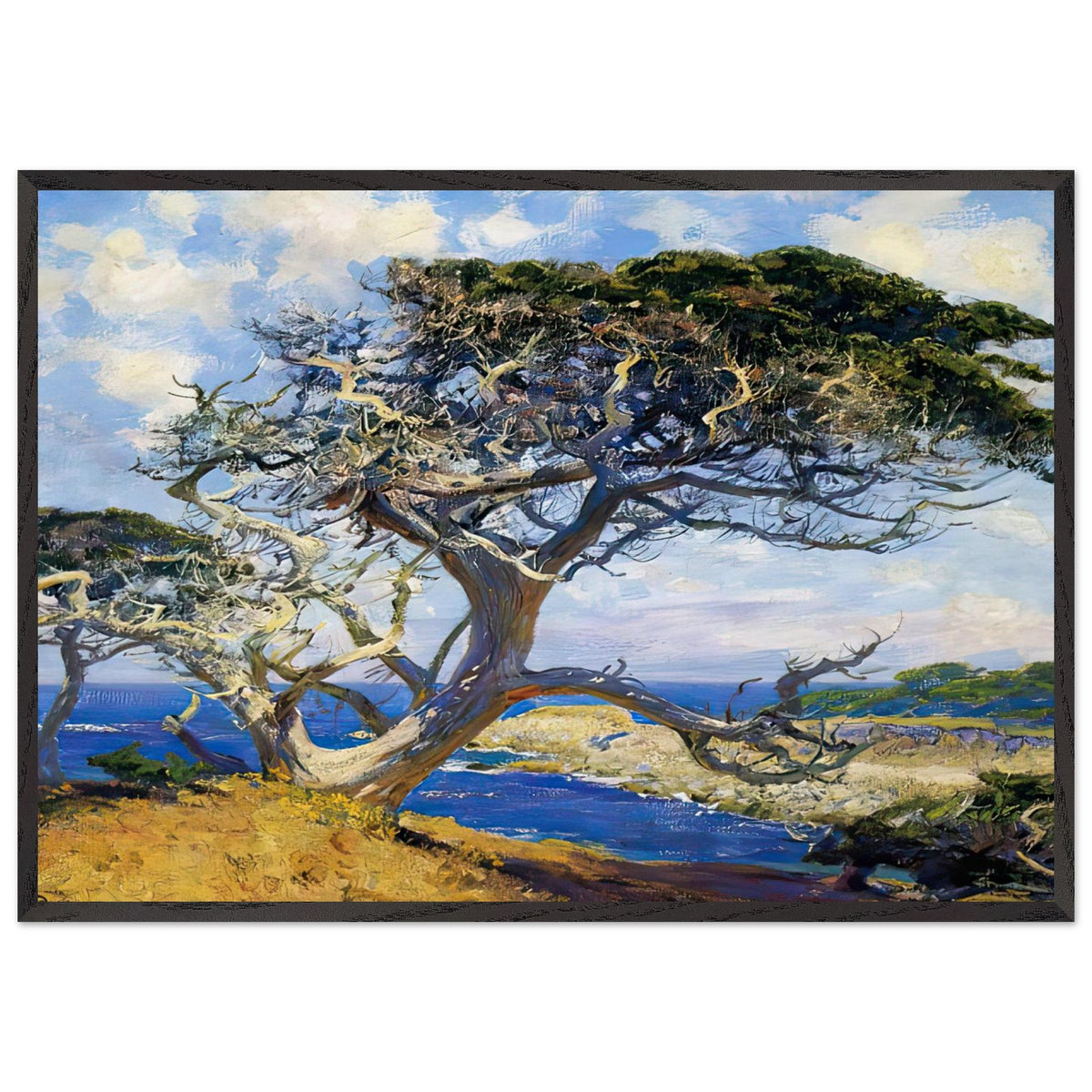 Monterey Cypress by Guy Rose, framed poster, view 3