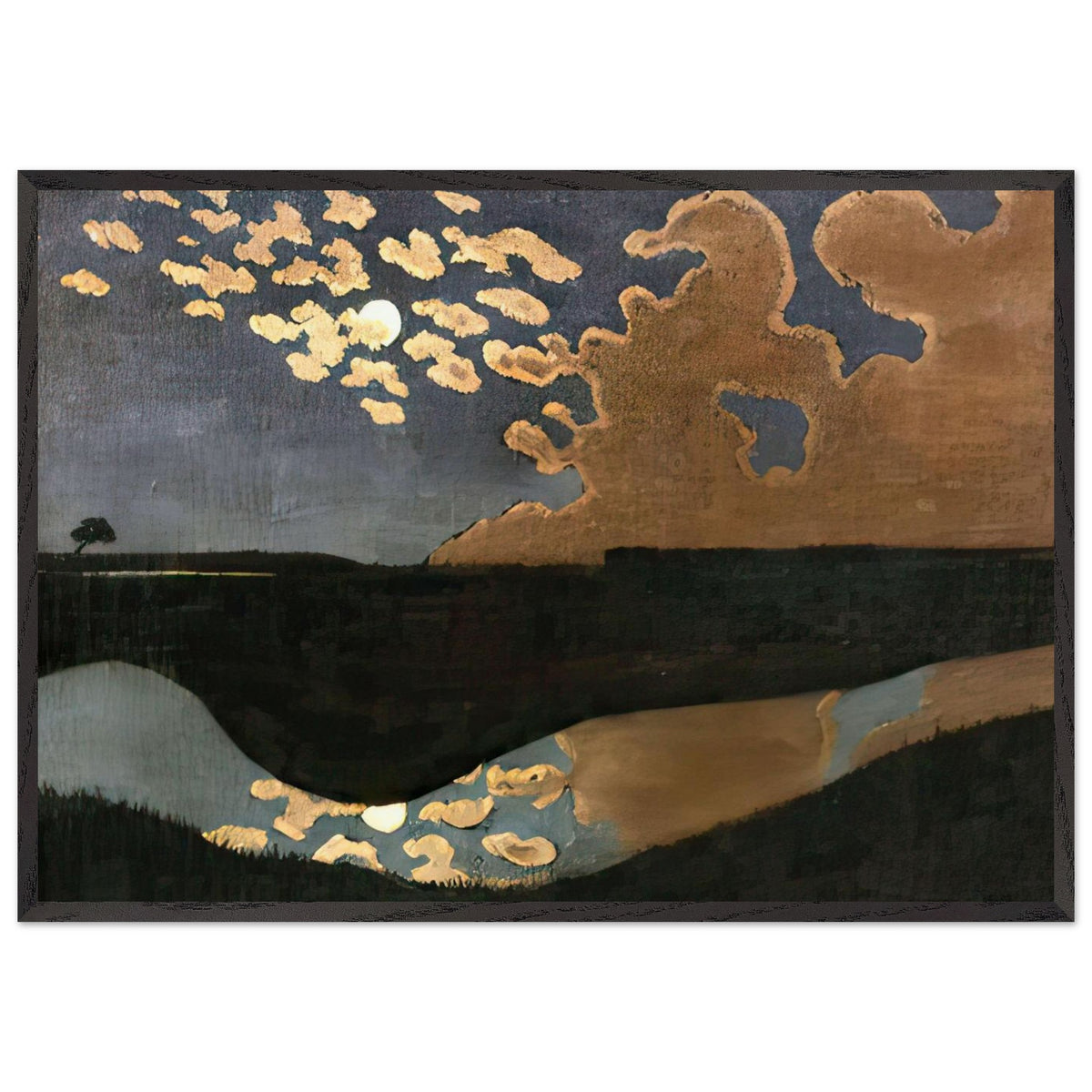 Moonlight by Felix Vallotton, framed poster, view 3