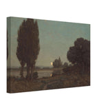 Moonlight Reflections by Granville Redmond, canvas, view 2