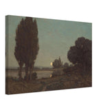 Moonlight Reflections by Granville Redmond, canvas