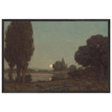 Moonlight Reflections by Granville Redmond, framed poster
