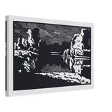 Moonlit night landscape by Anna Ostroumova-Lebedeva, canvas