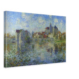 Moret on Loing and the Church by Gustave Loiseau, canvas