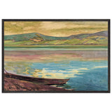 Morning Beside Lake Yamanaka by Fujishima Takeji, framed poster
