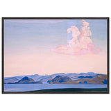 Morning Rider by Nicholas Roerich, framed poster, view 3