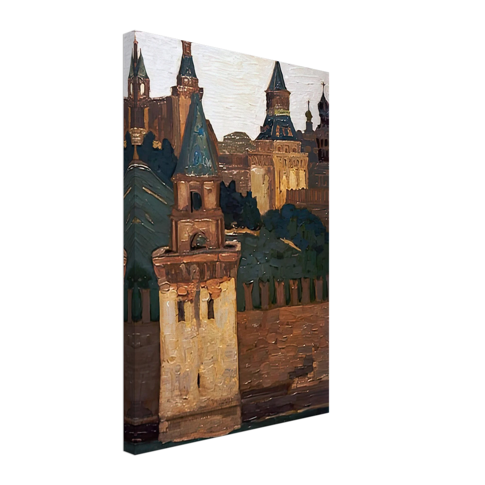 Moscow. View of Kremlin from Zamoskvorechie by Nicholas Roerich, canvas